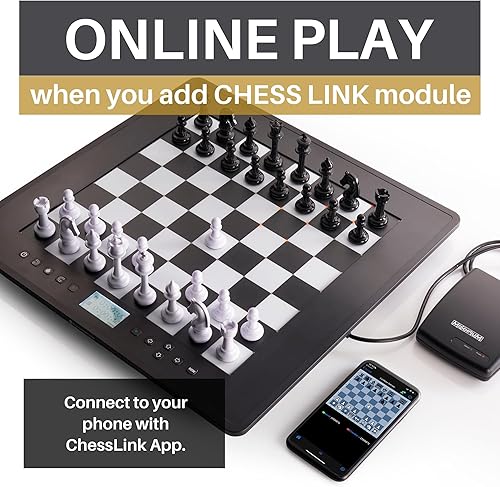 Miniatura 8 de Juego de tablero de ajedrez electrónico - niños y adultos - Modo de enseñanza - Tablero de sensor de presión y piezas - Entrenador interactivo de