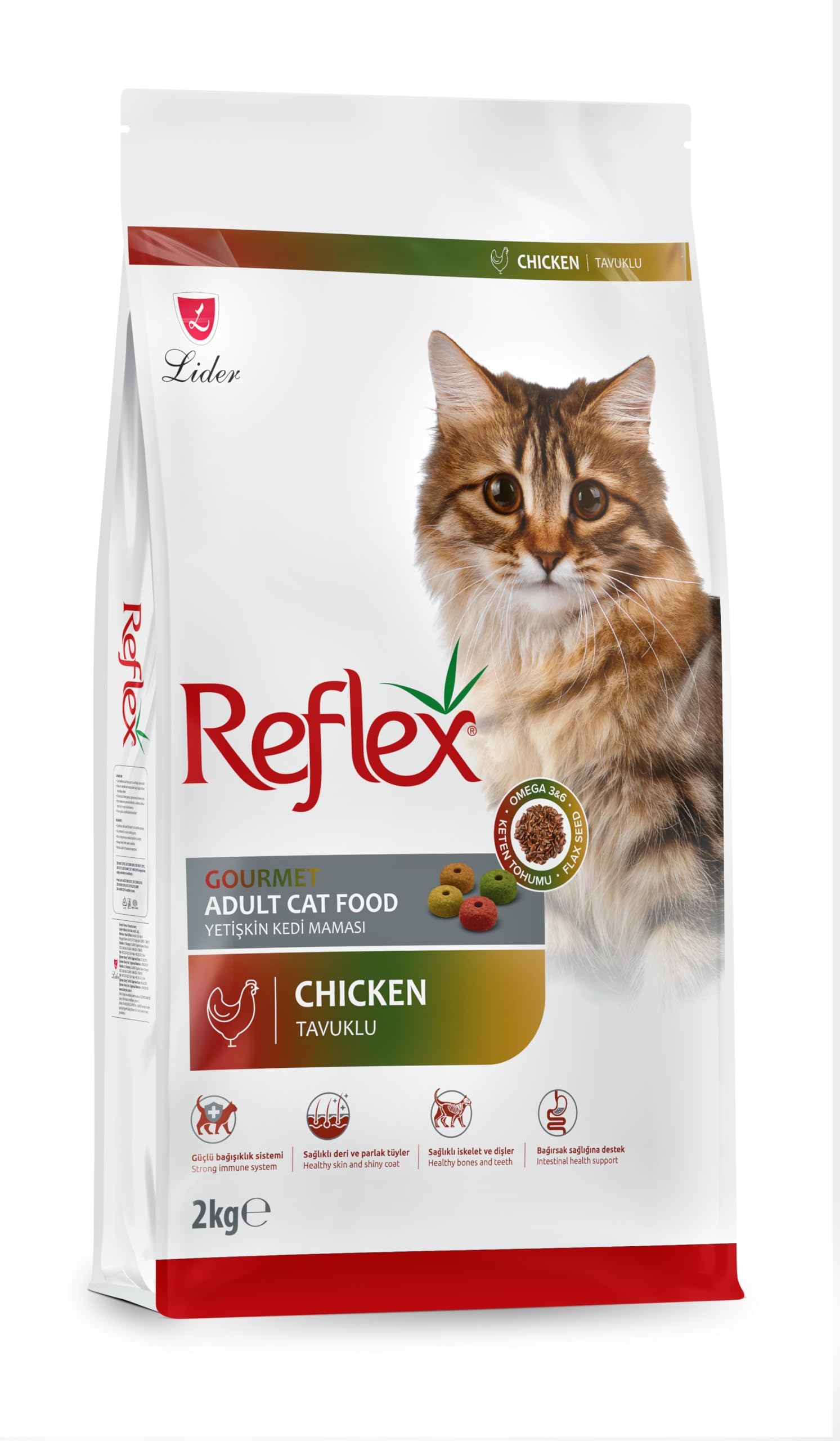 Reflex LIDER Adult Cat Food Gourment Chicken and Rice 2 Kg