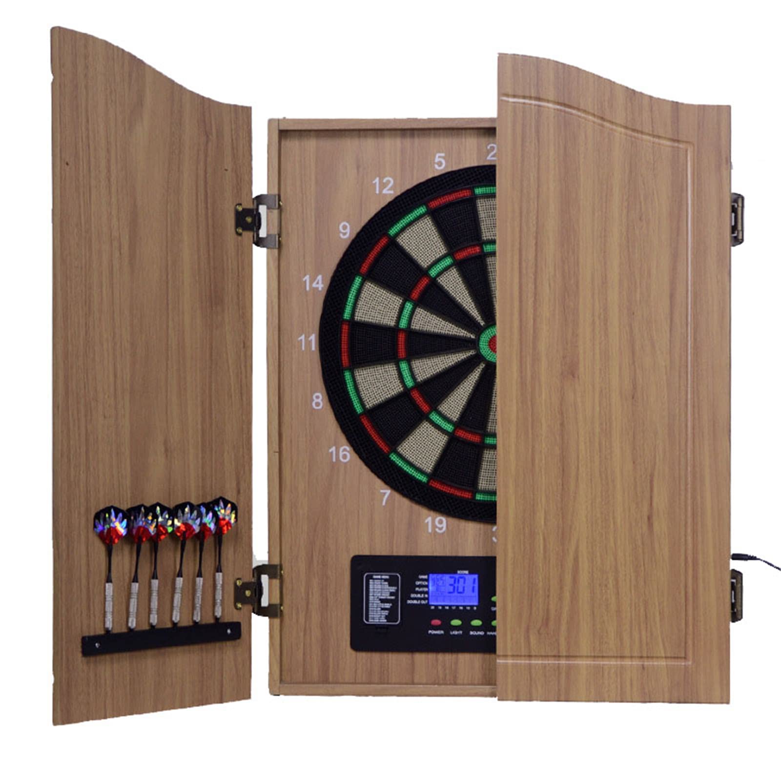 Juego de diana electrónica profesional de punta suave, 18 juegos y 159 variaciones, tablero de dardos para adultos, sistema de puntuación automático