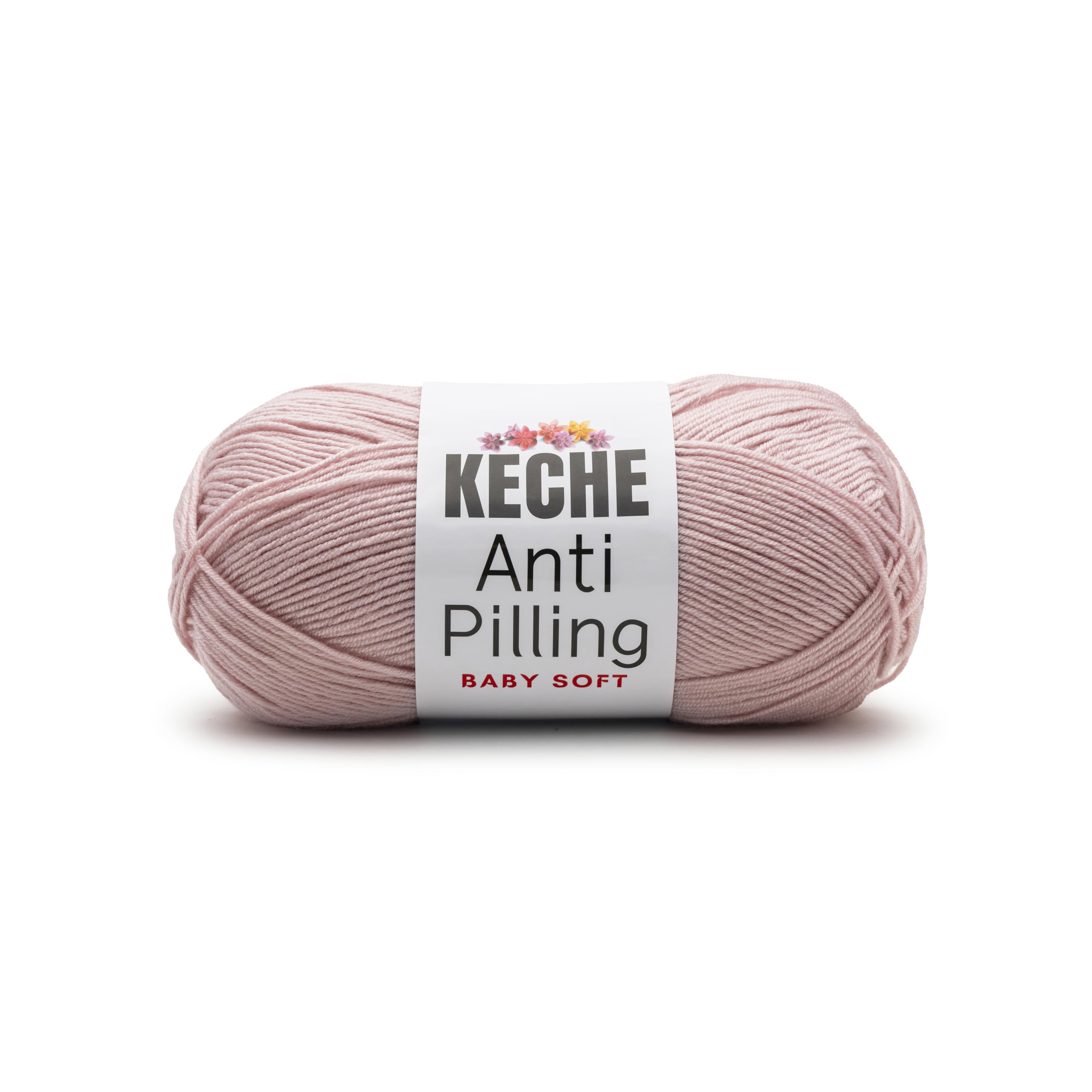 Soft DailyKnit DK Yarn, 100% Anti-Pilling Acrylic for Knitting Crocheting, Light Weight #3 (3.52 oz / 274 Yds) 1 Skein - Red — view 68