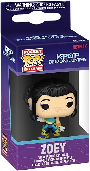 Funko POP! Keychain: Netflix - KPOP Demon Hunters - Zoey - Porte-clés Porte-clés fantaisie - Mini-figurine de collection - Petit cadeau de Noël - Idée cadeau - Produit officiel - 3