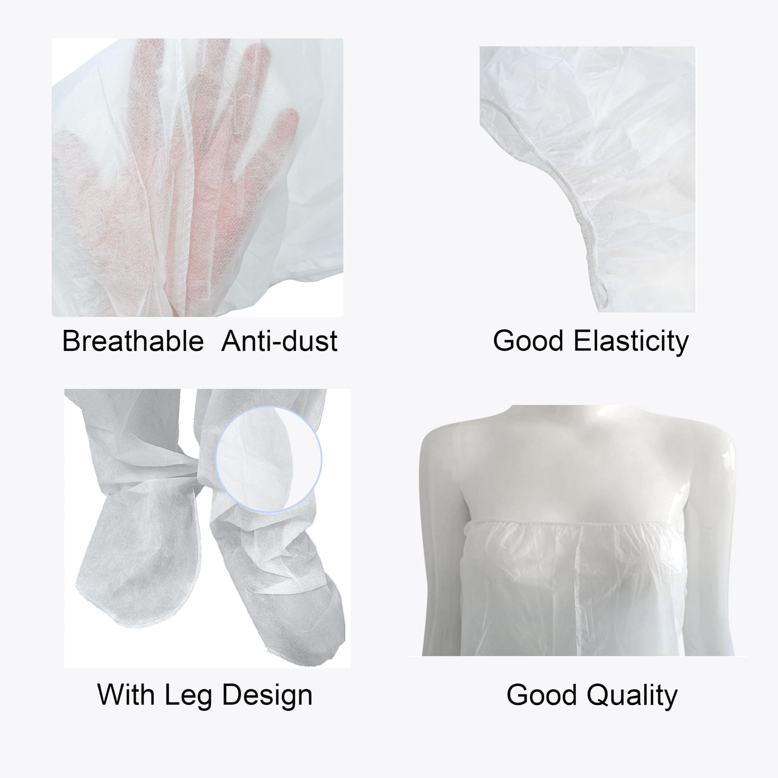 Elitzia usa e getta fisioterapia pantaloni non tessuto sauna a infrarossi e terapia di pressione Spa utilizzare pantaloncini 10pcs per il drenaggio linfatico Cellulite trattamento (bianco) ETSAN1