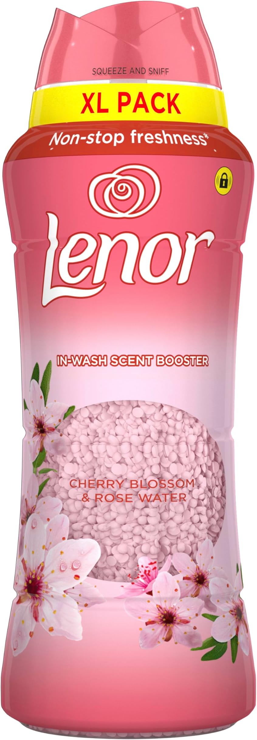 Lenor Laundry Perfume Scent Booster 495g - Cherry Blossom & Rose Water, Lasting Freshness for Up to 12 Weeks