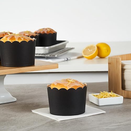 Miniatura 111 de Restaurantware Panificio Premium - Taza de papel Kraft de 10 onzas para hornear, tazas de papel para hornear, perfectas para magdalenas, cupcakes