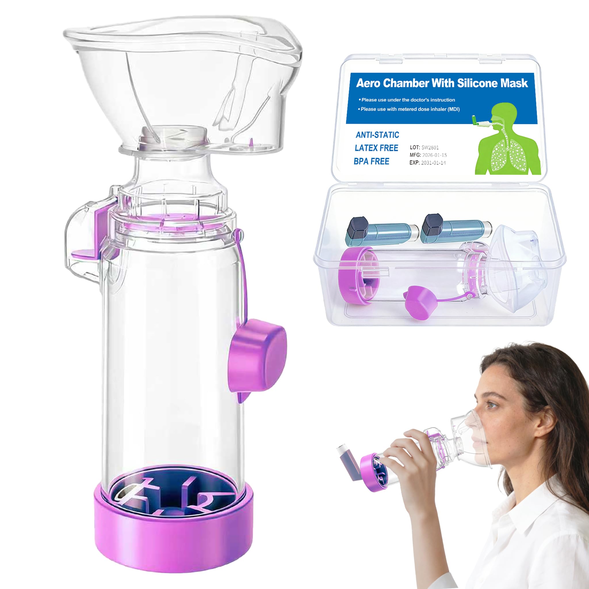 Lsvaha Inhaler Spacer Kit