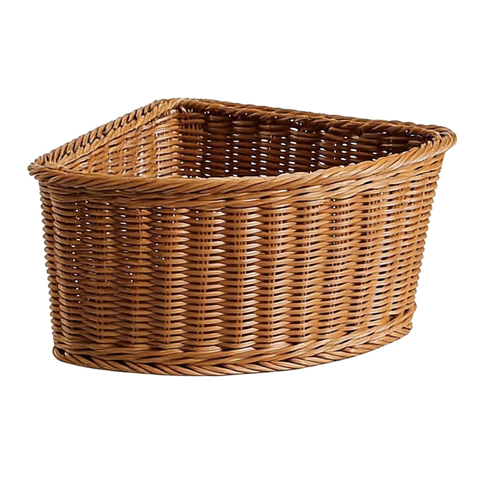 PANGBOER Portable Corner Basket Ventilated Shelf Organizers Storage Bin Ideal for Towels Clothes and Household Items Thin Corner Storage Bin