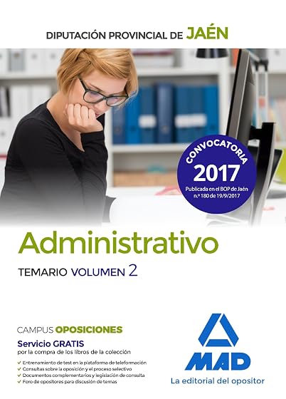 Administrativos Diputación Provincial de Jaén. Temario Vol.2