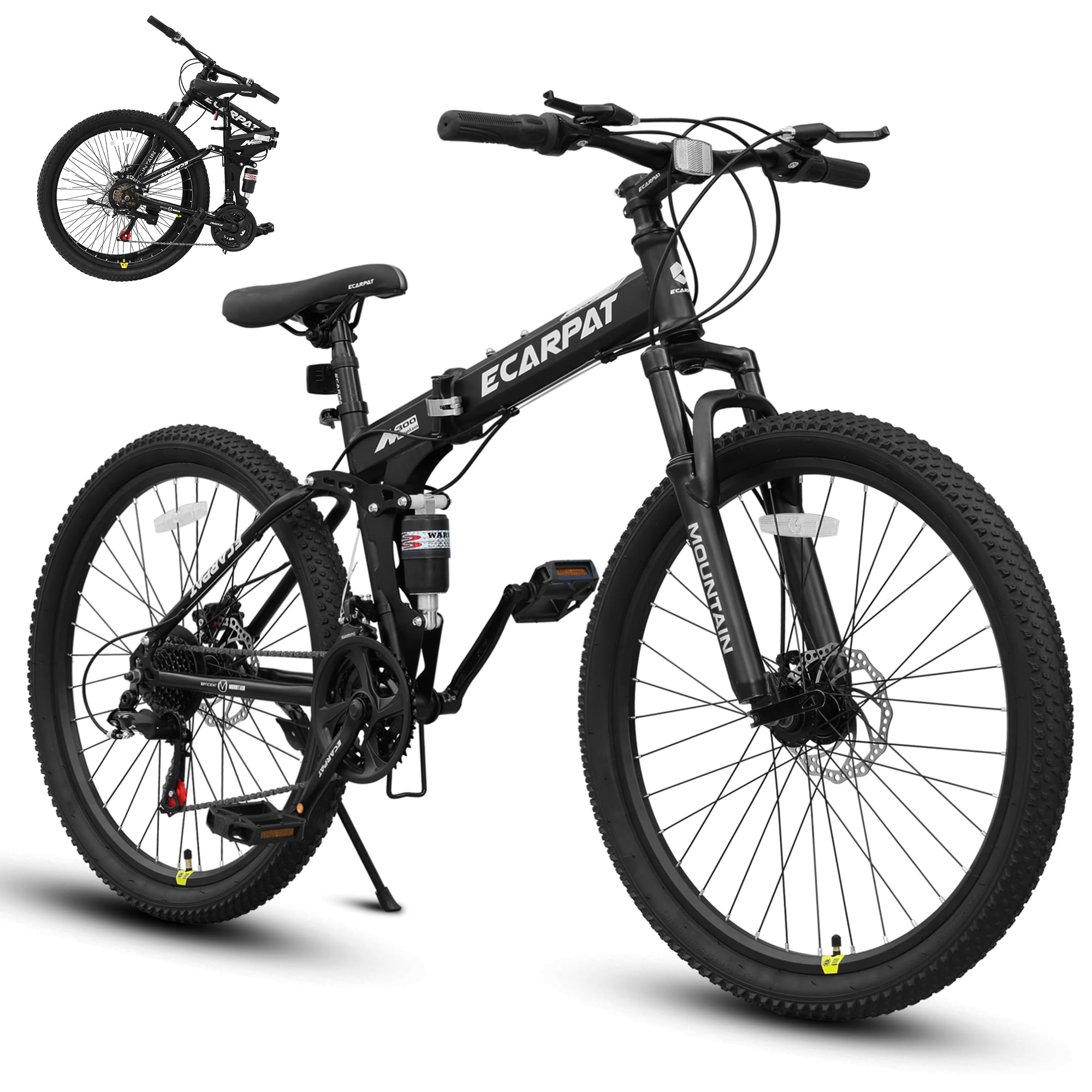 Ecarpat 26 Inch Adult Folding Mountain Bike