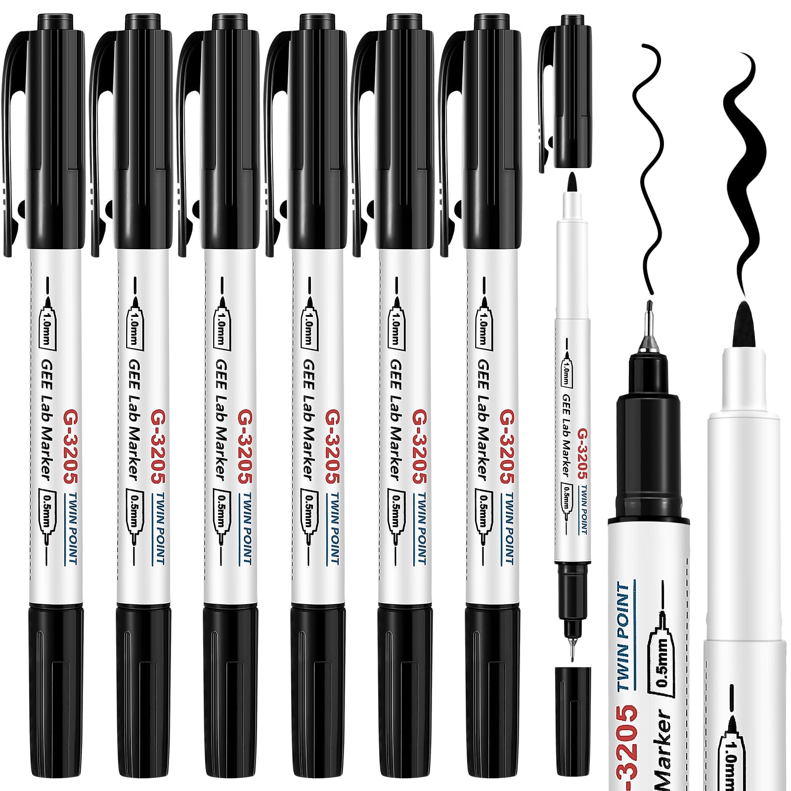Amazon.com: Janlaugh 6 Pcs Alcohol Resistant Laboratory Markers