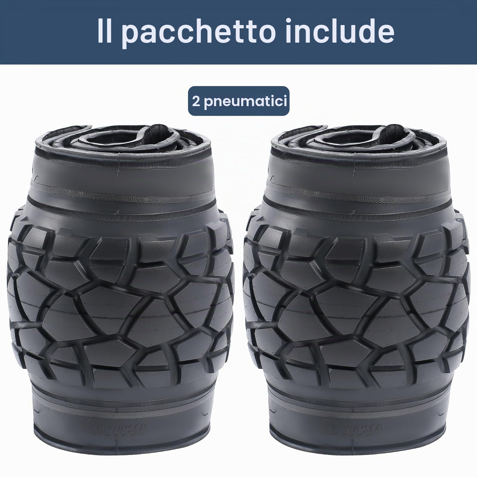 YunSCM 2 PCS Pneumatici per bici Fat E-Bike da 20 pollici 20 x 4.0/98-406 Direzionali per bicicletta da 20 x 4.0 20 x 4 cm