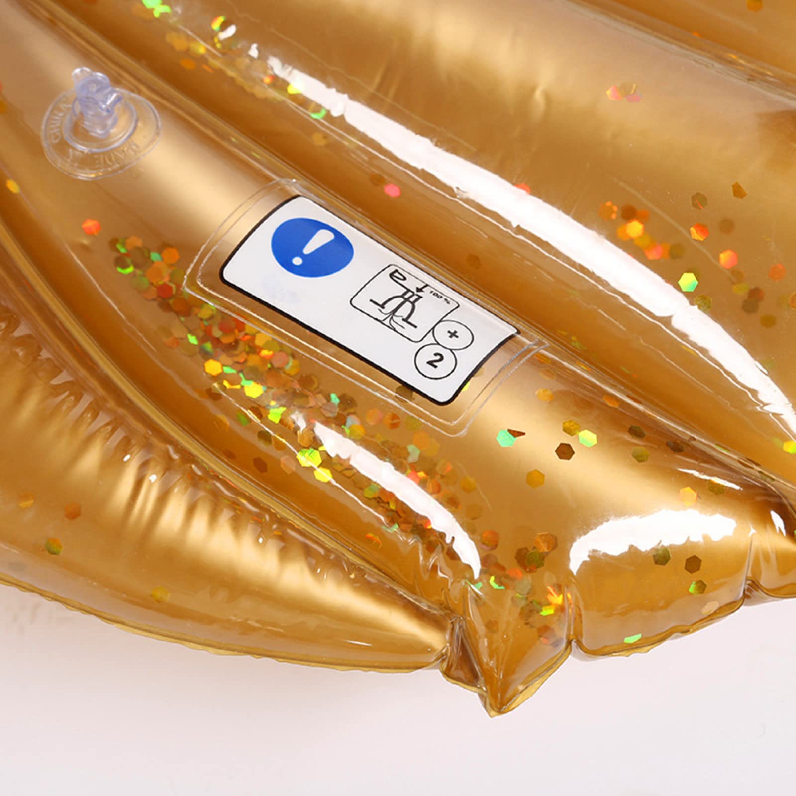 Gonflable Eau Hamac Portable Flottant Lit Chaise Longue Papillon Flottant Rangée Ailes Épaissies Adultes Anneau De Natation Paillettes