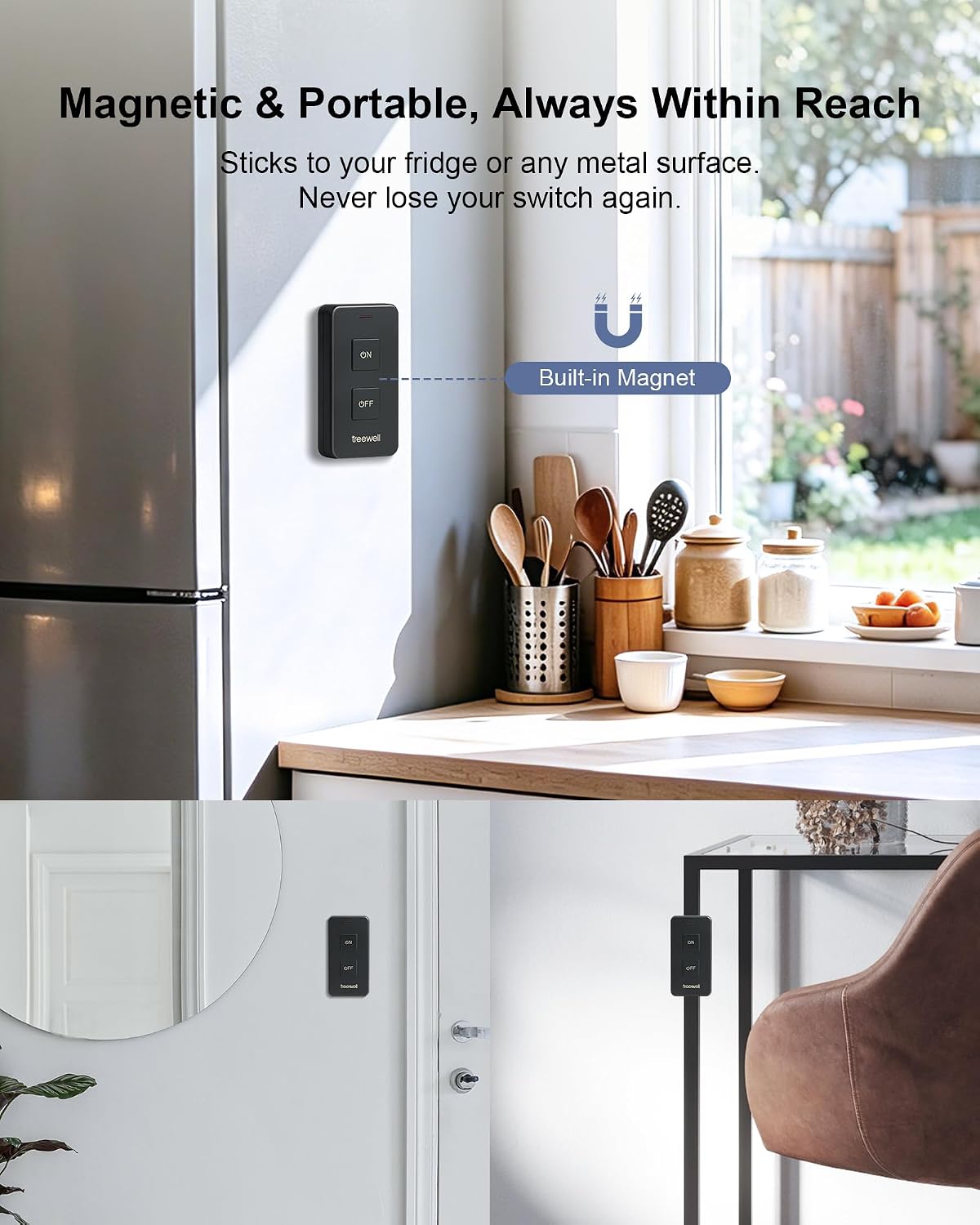 Outdoor Remote Control Outlet with Portable Magnetic Switch image 5