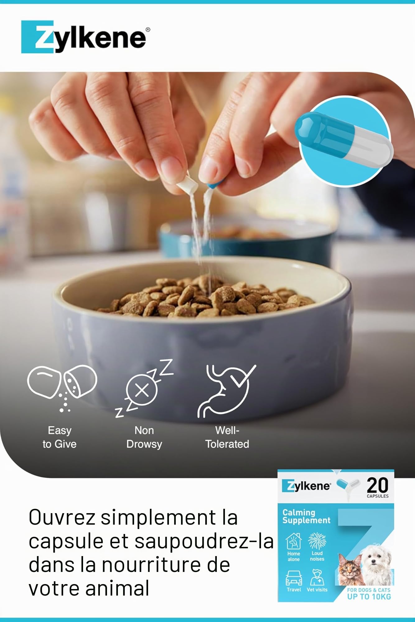 Vetoquinol Zylkène 75mg 20 gélules