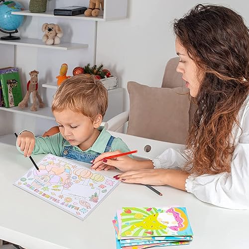 Miniatura 6 de Manteles individuales para colorear de Acción de Gracias para niños (20 hojas). Juego de tapetes de papel para manualidades de Acción de Gracias