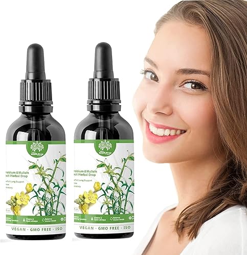 2Bottle Clean Care - Esencia herbal, extracto de dendrobium y gordolobo, esencia herbaria de salud pulmonar, gotas de respiración clara, esencia de