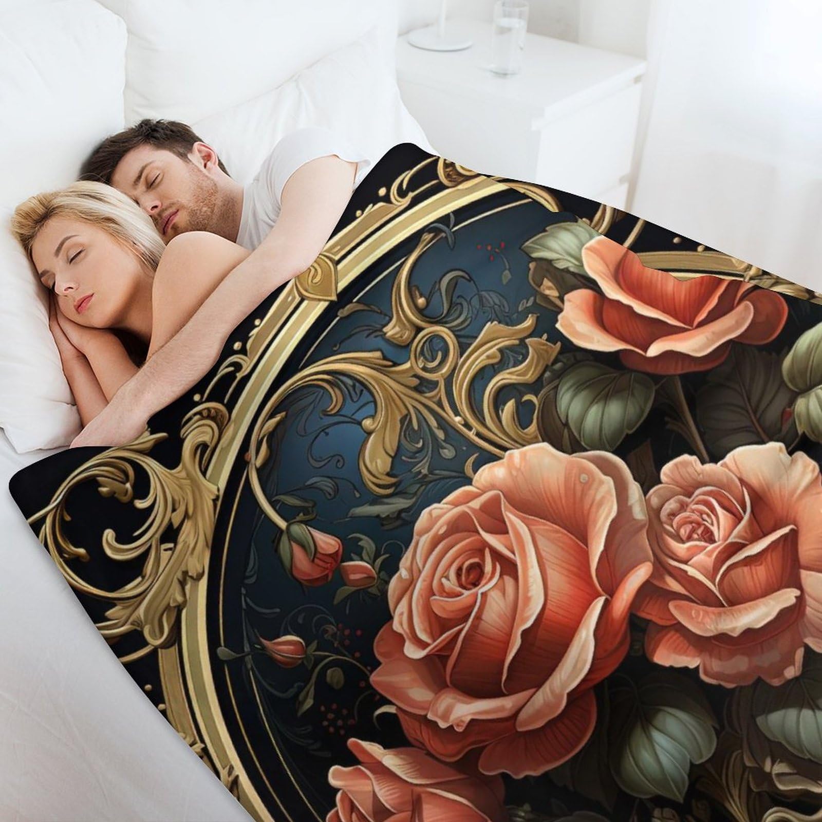 Amazon.com: VAGGUT Flower Soft Faux Fur Throw Blanket - Plant