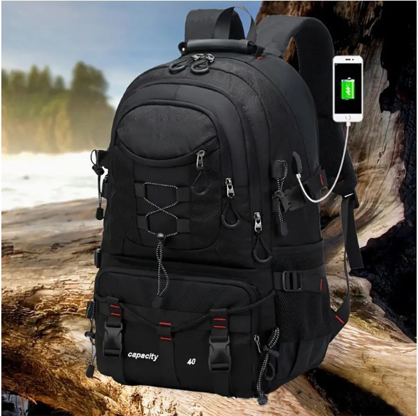 Wasserdichter Reiserucksack für Outdoor-Abenteuer und Wanderausrüstung