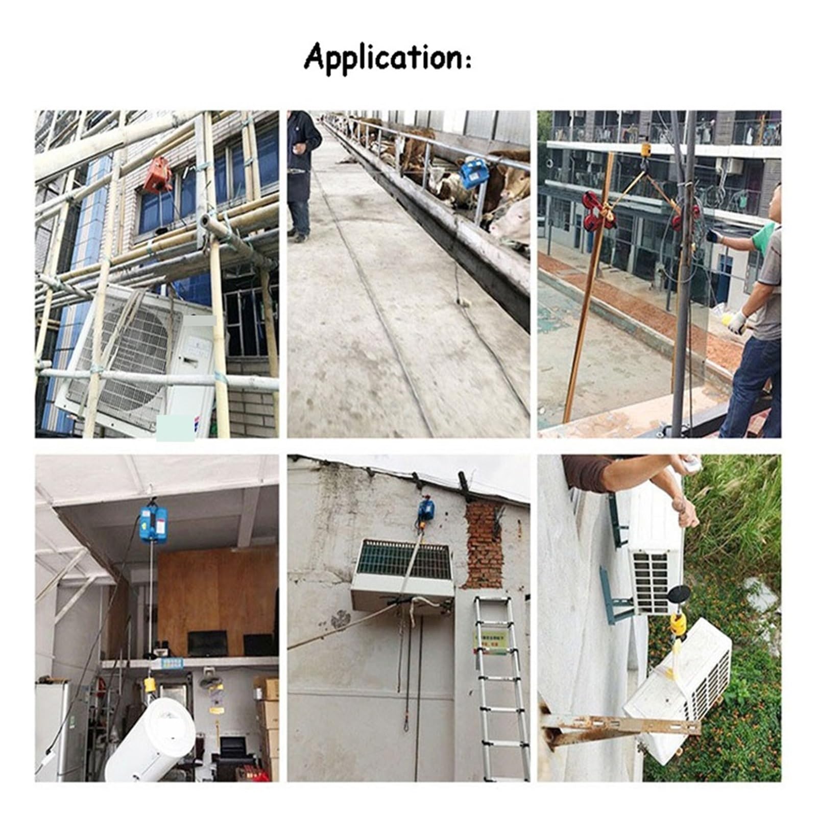 500-kg-Elektrokettenzug mit Fernbedienung – Robuster Deckenlift für Garagen, 19 m Hubhöhe, kompakter Aluminium-Seilkran für den Heimgebrauch, langlebiges Flaschenzugsystem