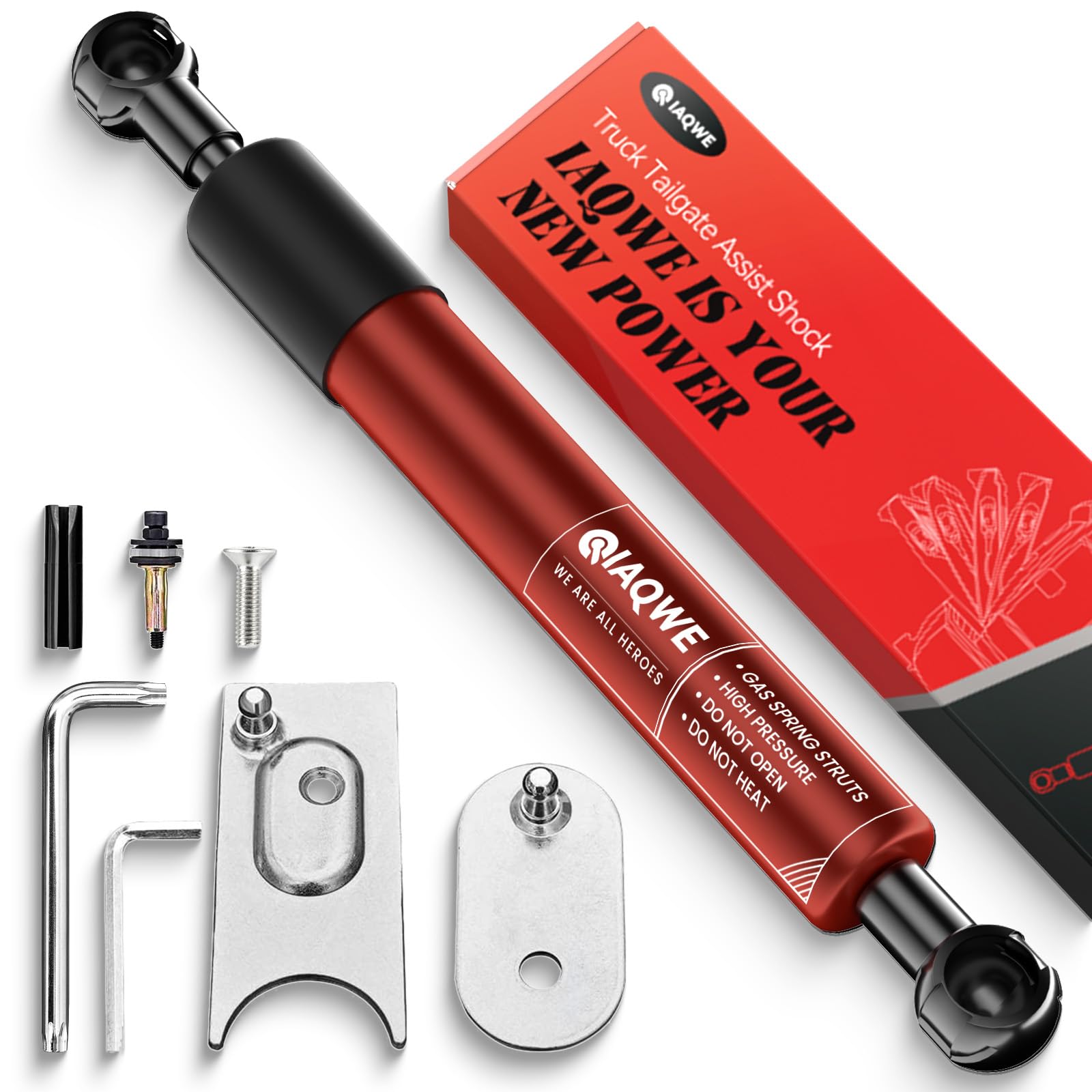 IAQWE 43301 Truck Tailgate Assist Shock Kit for Dodge Ram 1500 2500 3500