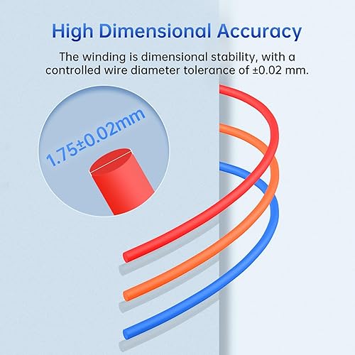 Miniatura 10 de ANYCUBIC Filamento PLA Plus para impresora 3D de 0.069 pulgadas, filamento de impresión 3D de alta dureza, filamento PLA+ con precisión dimensional