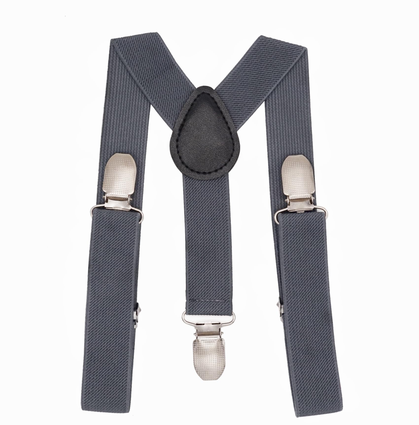 NestNook Kids Braces Y-Shape Children Suspenders for Boys Girls (Darkgrey)