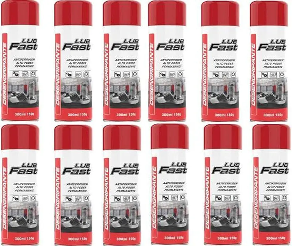 Óleo Protetivo Desengripante Spray 300ml Lub Fast C/ 12 Un. - Aeroflex