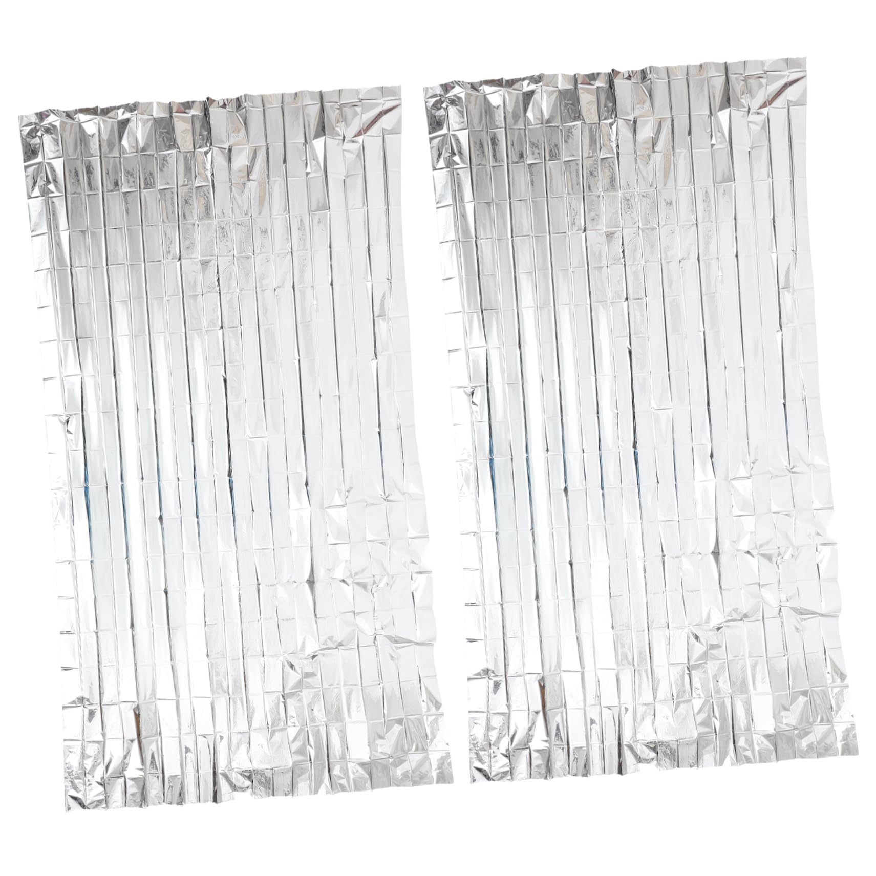 BRIGHTFUFU 2Pcs Heat Reflective Emergency Survival Blanket Thermal Film for Outdoor Activities First Aid and Natural Disaster Supplies
