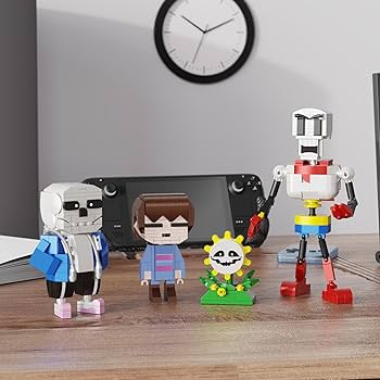 Amazon.co.jp: Undertale アクションフィギュア 組み立てセット 4 in 1