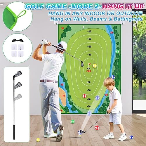 Miniatura 3 de Juego de Chip de Golf, Set de Golf de 50 piezas para Niños, Juegos de Golf de Interior y Exterior para Niños y Adultos, Diversión Familiar Set de