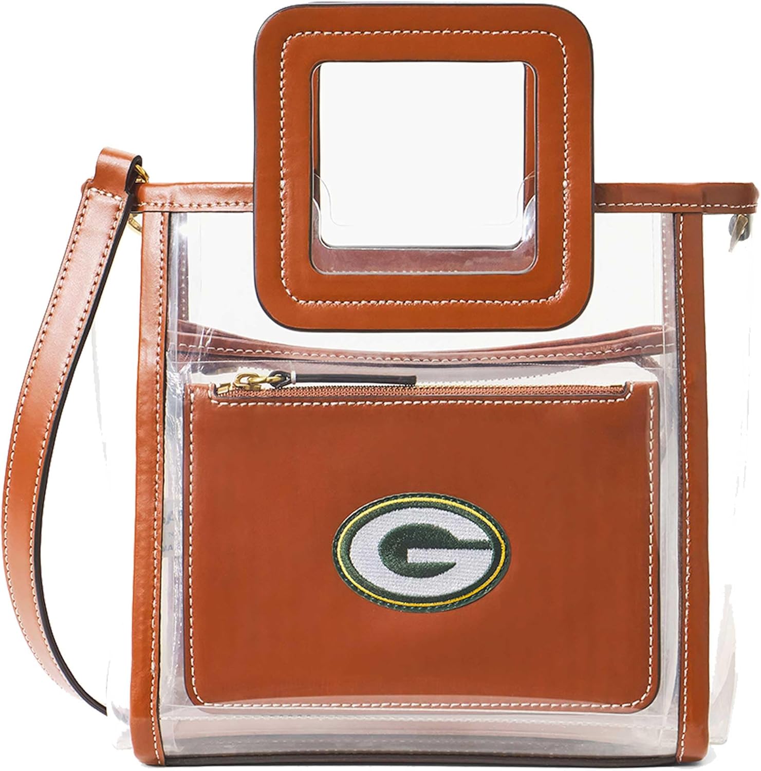 STAUD Women's Green Bay Packers Clear Mini Shirley Bag
