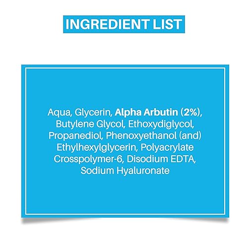 Miniatura 7 de DermDoc Suero facial de alfa arbutina al 2%, 0.5 fl oz  Suero ligero para piel normal  No pegajoso y se absorbe rápidamente  Sin parabenos ni