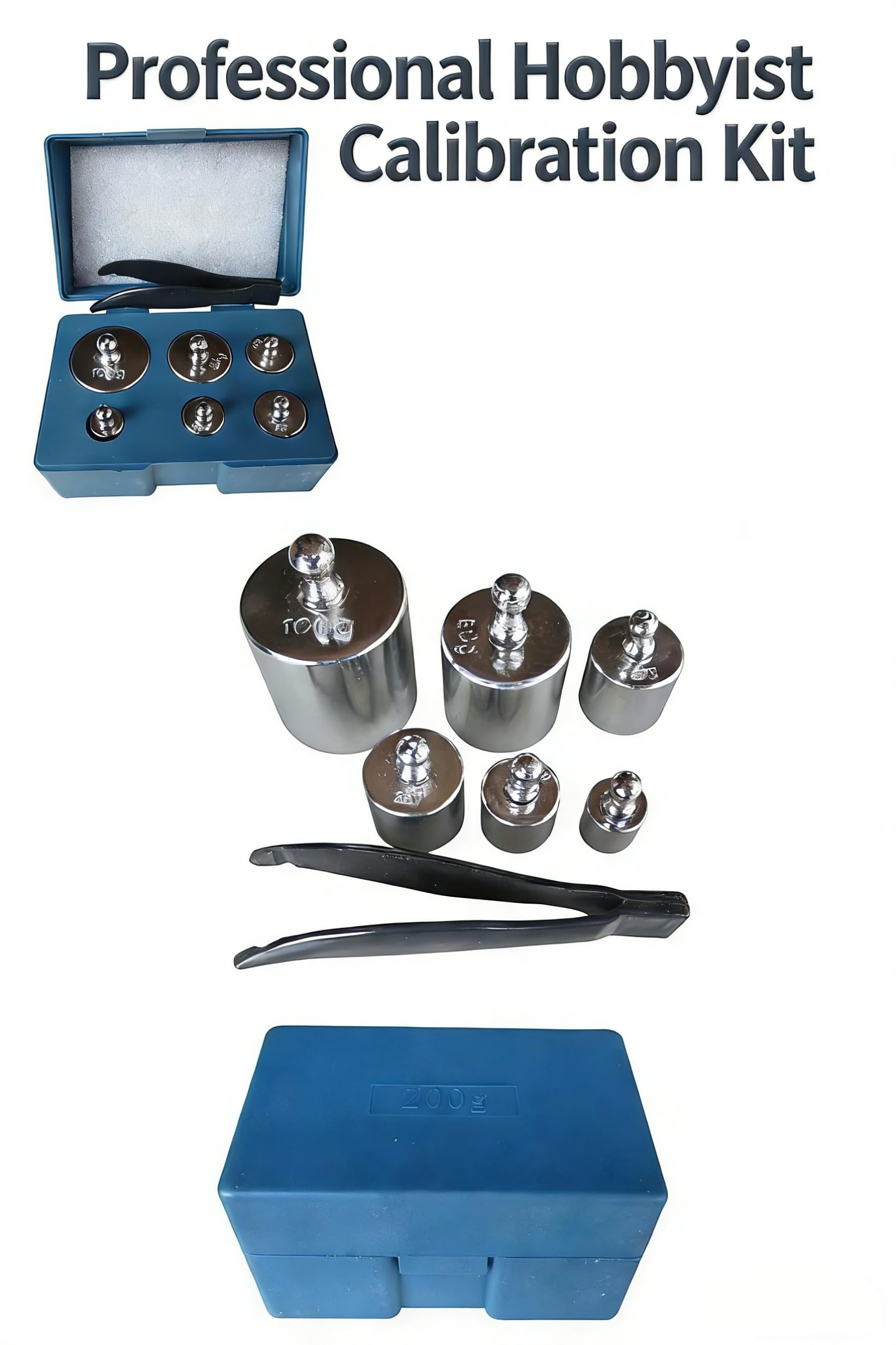 MAGIKON Steel Calibration Weight Kit, M2 Class 205g (100/50/20/10/5g) — Amazon image 9