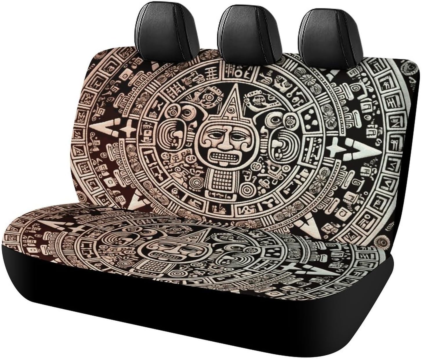 Mayan Calendar End of The World Car Seat Covers Protector Waterproof & Breathable Automotive Seat Covers Non-slip Auto Backseat Cover Universal Accessories Rear Seats Cover for Cars Suv Truck