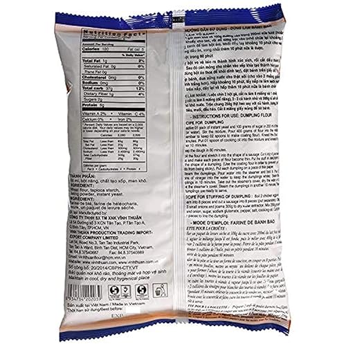 Miniatura 2 de Vinh Thuan Mezcla de harina de bola de masa hervida — Bot vietnamita Banh Bao — 1 bolsa (14.1 onzas, paquete de 3)