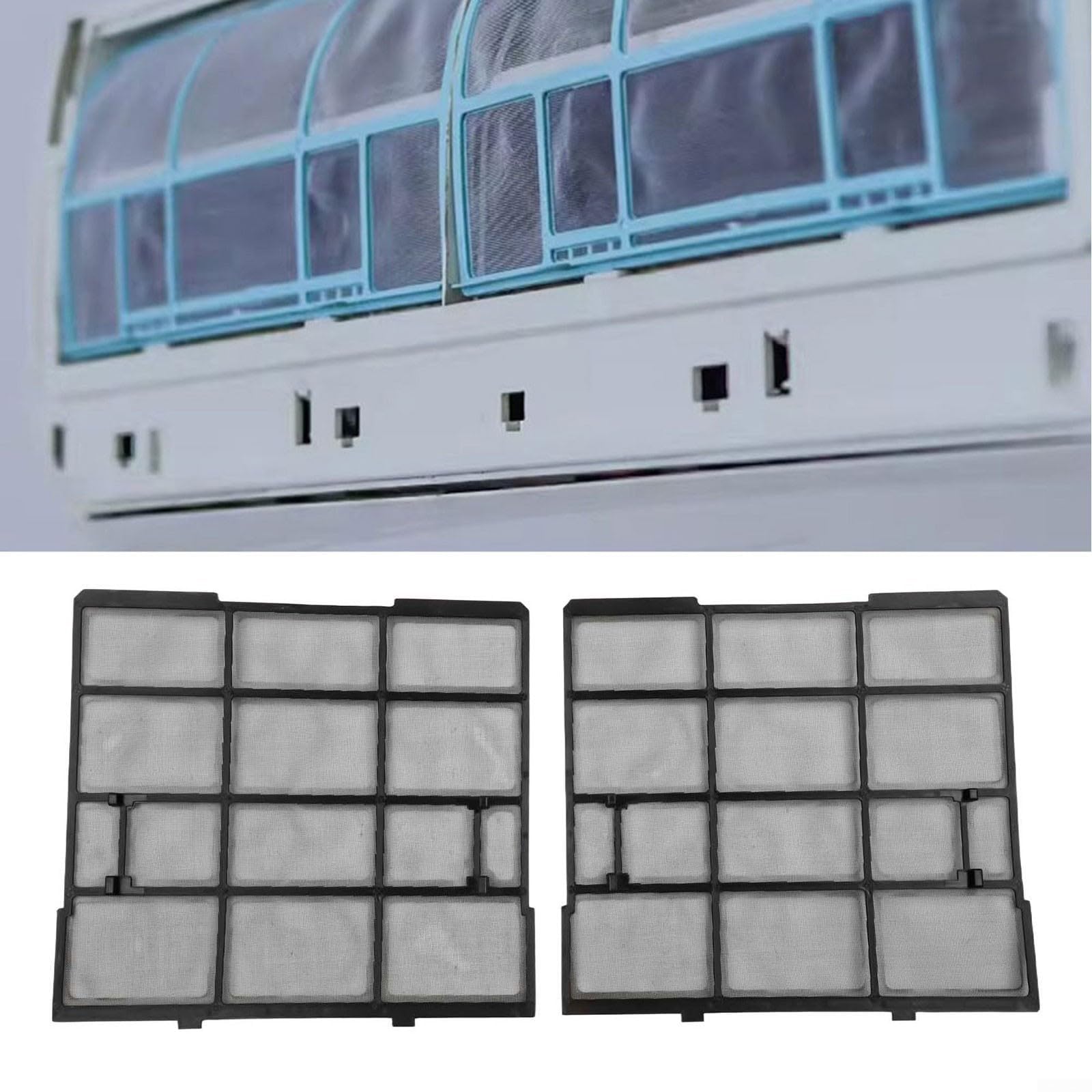Pantalla de filtro diseñada para colgar unidades de aire acondicionado interiores para ayudar a prolongar la vida útil del filtro y mejorar el aire (28.5 x 26.5)