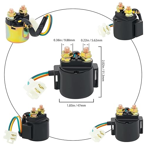 Miniatura 2 de AHL Relé solenoide de arranque para Yamaha Timberwolf 250 YFB250 1992-1999 ATV