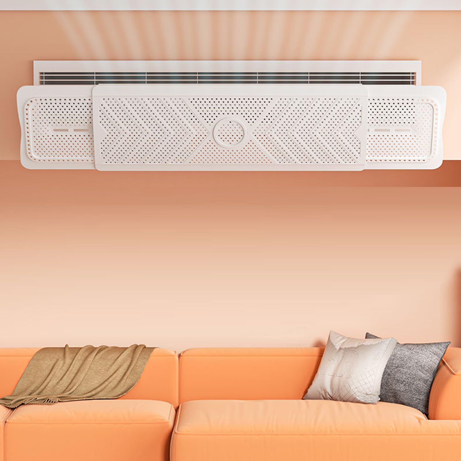 Desviador de Aire Acondicionado, Evita Corrientes en Parabrisas, Cobertura Ajustable Redireccionadora para Registros de Techo y Pared en Dormitorio y Sala de Estar
