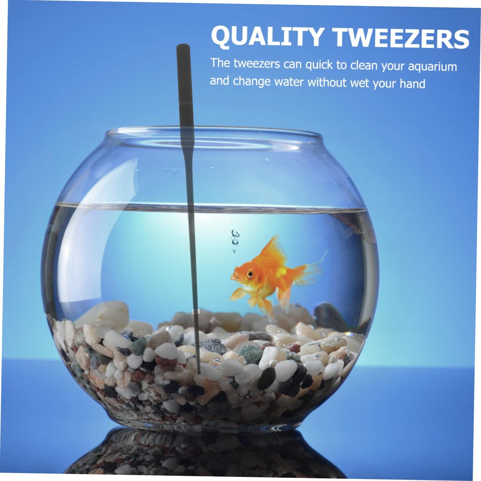 Happyyami 2sätze Aquarium Reinigungs Und Futterset Teiliges Edelstahl-Werkzeug Für Präzise Fischfütterung Und Effektive Aquarienpflege
