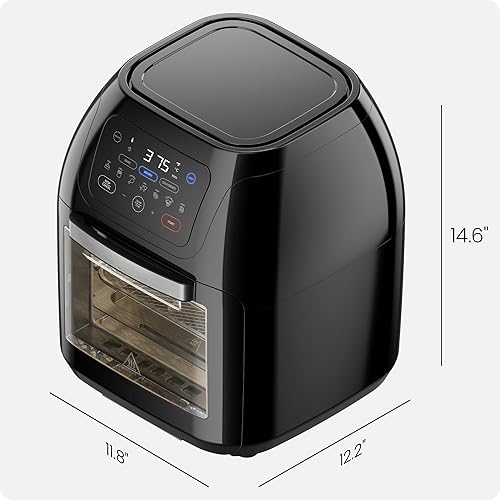 Miniatura 9 de CHEFMAN Multifunctional Digital Air Fryer+ Rotisserie, Dehydrator, Convection Oven, 17 Touch Screen Presets Fry, Roast, Dehydrate, Bake, XL 10L