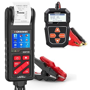 KW208 + KW720 المهنية 6 V 12 V 24 V اختبار بطارية السيارة