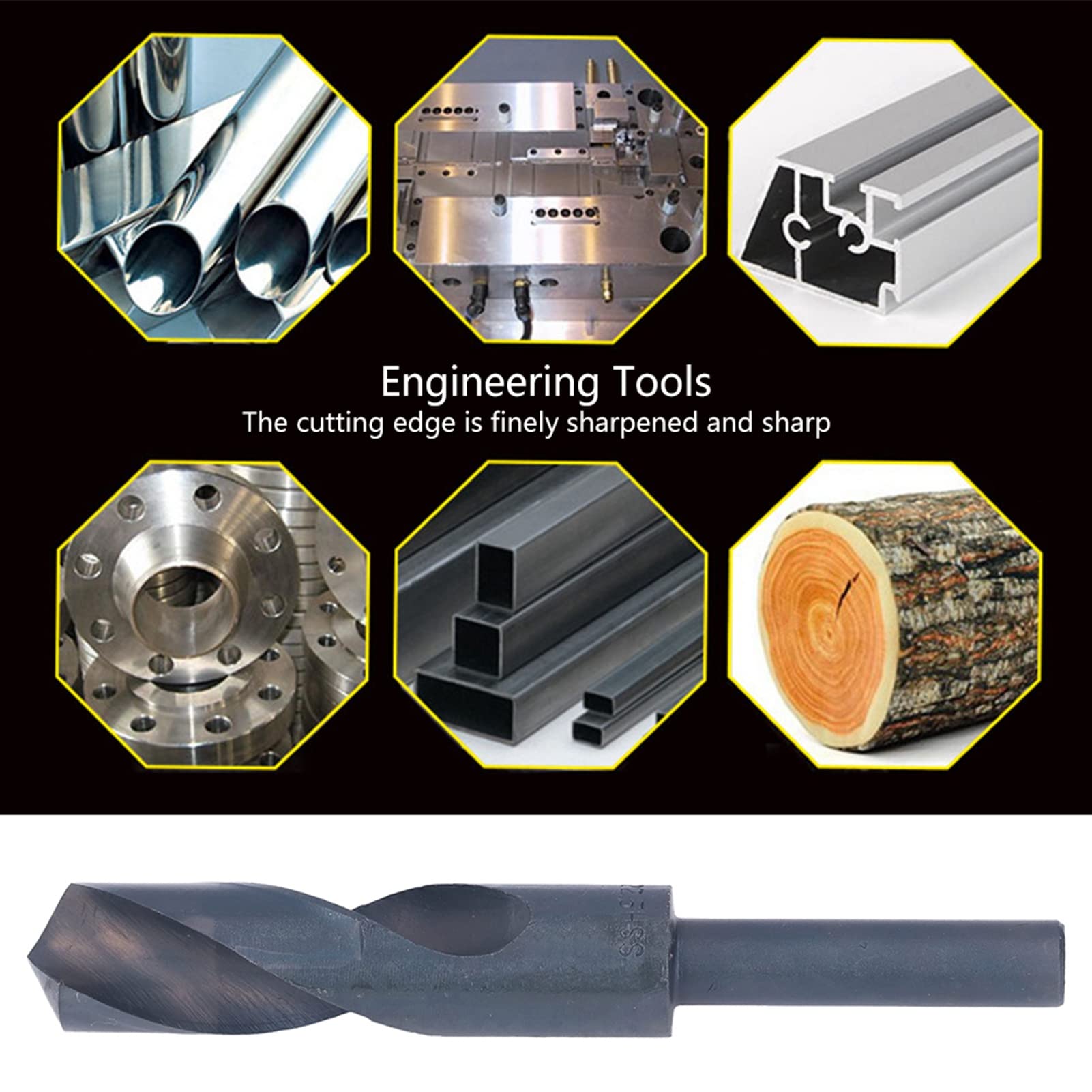 High Speed Steel 22.5mm Spiral Sharp Drill Bit for Industry