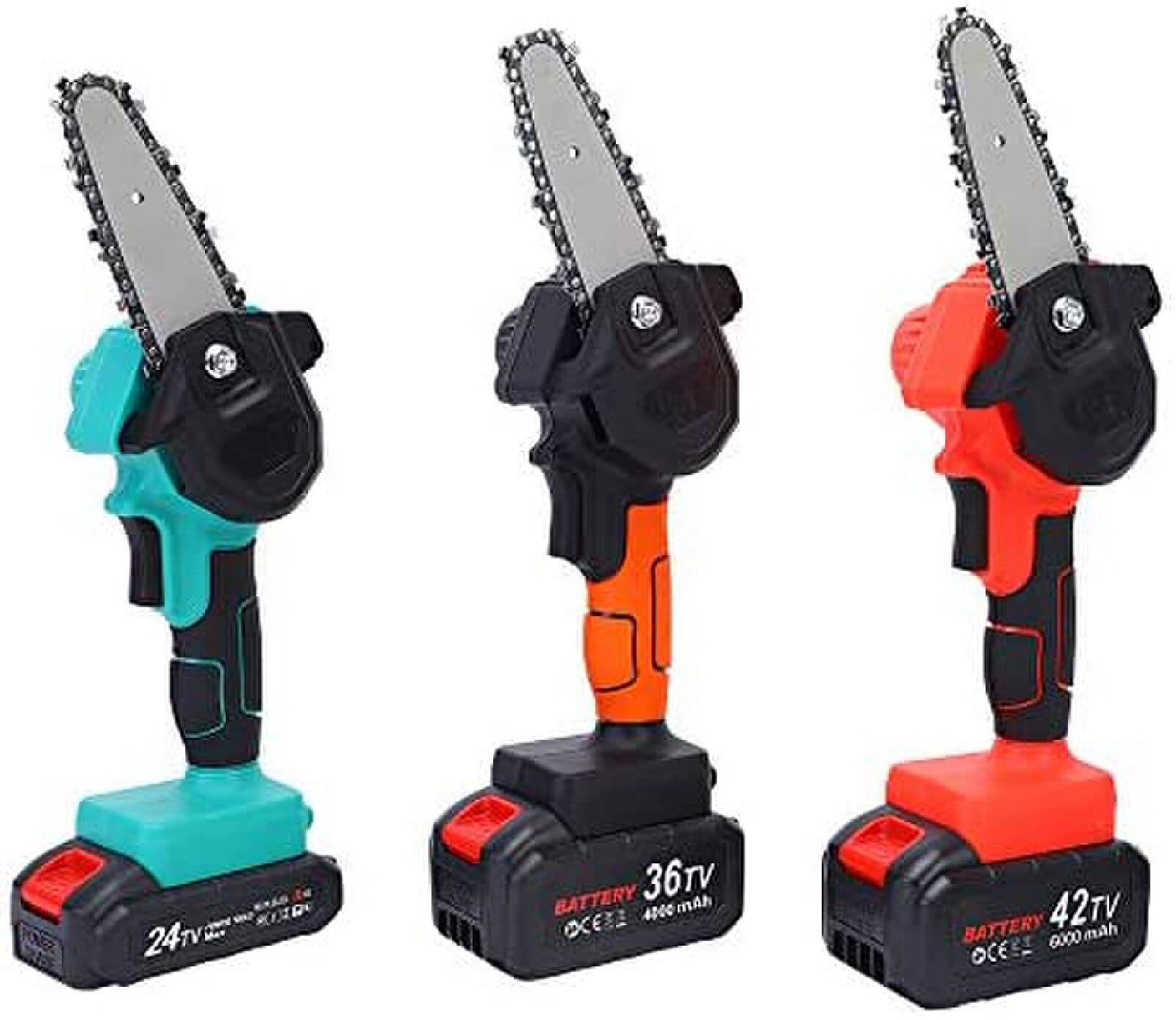 Przenośna Mini Piła Łańcuchowa, 4-calowa Bezprzewodowa Elektryczna Piła Do Przycinania Z 2 Bateriami, Elektryczne Nożyce Do Przycinania 24 V / 36 V / 42 V, Ręczna Piła Łańcuchowa, Lekka 0,7 Kg