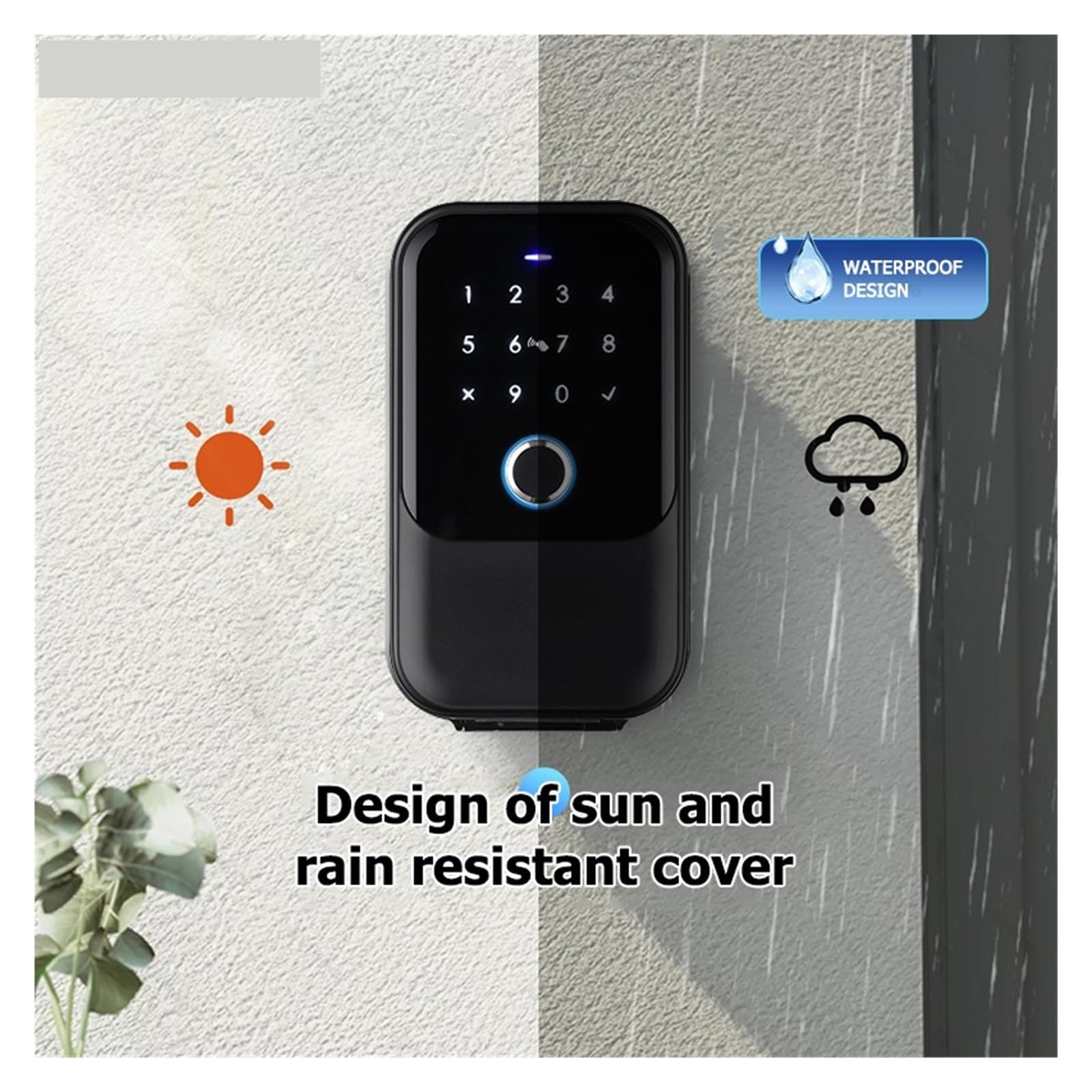 Sejf, Smartkey Lock Box Bezprzewodowy sejf na klucze elektroniczne z blokadą Bluetooth Smartlock do kłódki kluczem domowym(K5 TY)