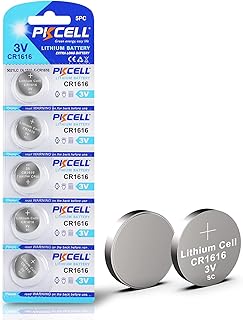 CR1616 Batteries 3V Lithium Battery 1616 Button Cell Batteries CR1616 3V Battery Coin Battery for Watch 5Pcs