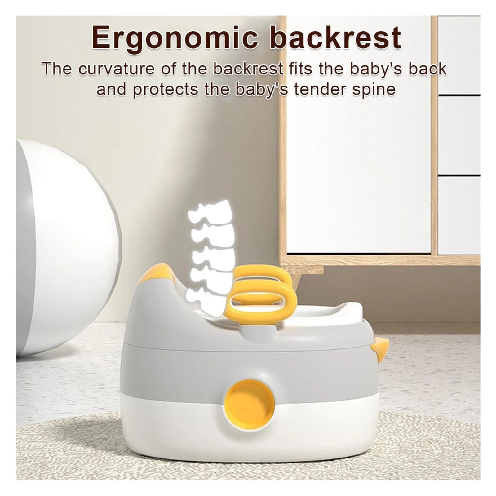 Baby-Töpfchen – Kinder-Toilettenverkleinerer Sitzkissen Mit Hocker For Jungen Und Mädchen Im Alter Von 1–6 Jahren, Heimreise Robust Und Bequem | GRAY