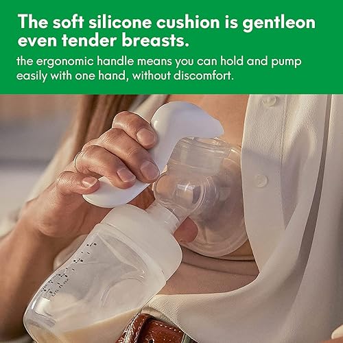 Miniatura 4 de Extractor de leche manual, extractor de mano de silicona para lactancia, pequeño receptor de leche materna manual portátil, bombas de alimentación y