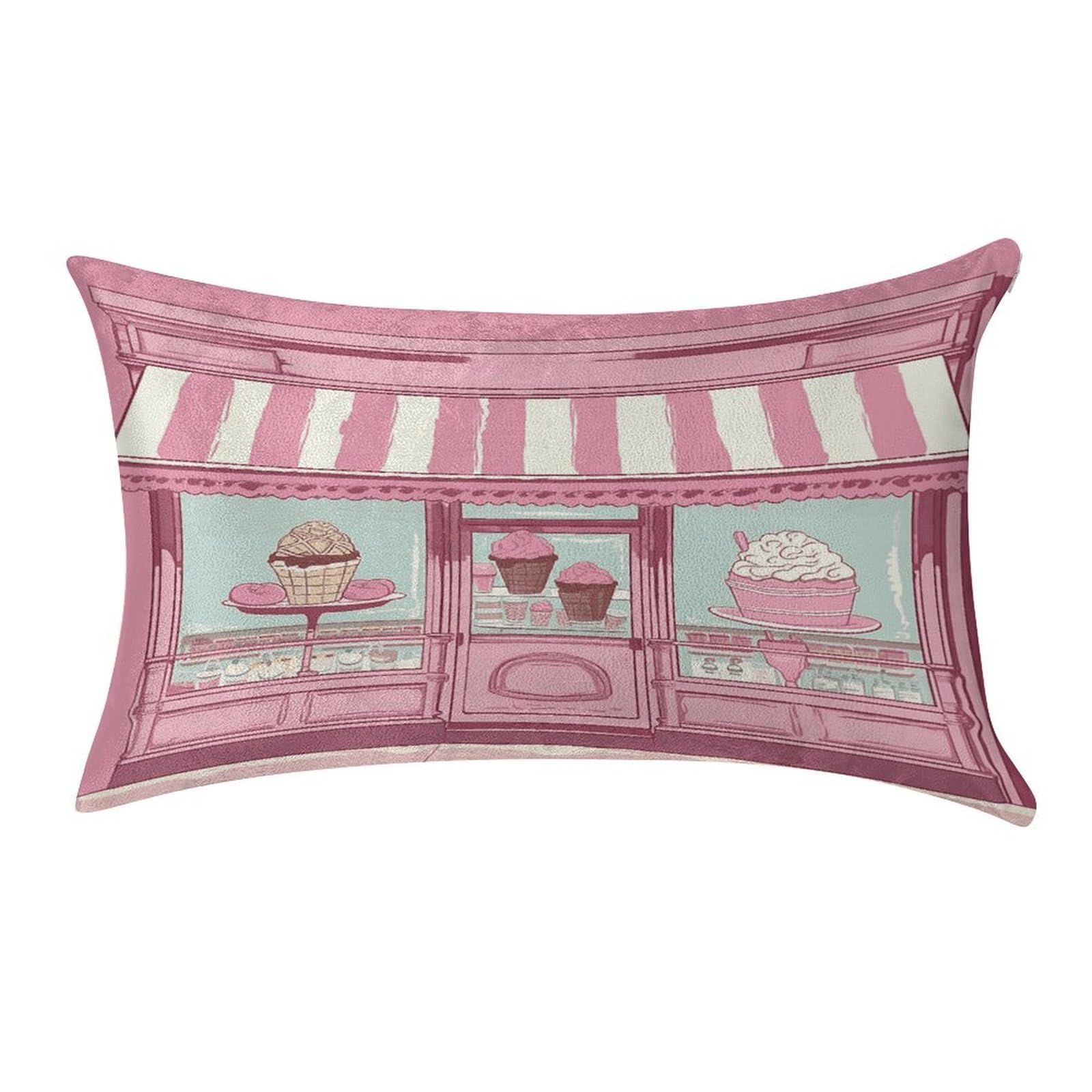 Btcowzrv Style Ice Cream Store Pink Pillow Cover Pillow Case Pillowcase
