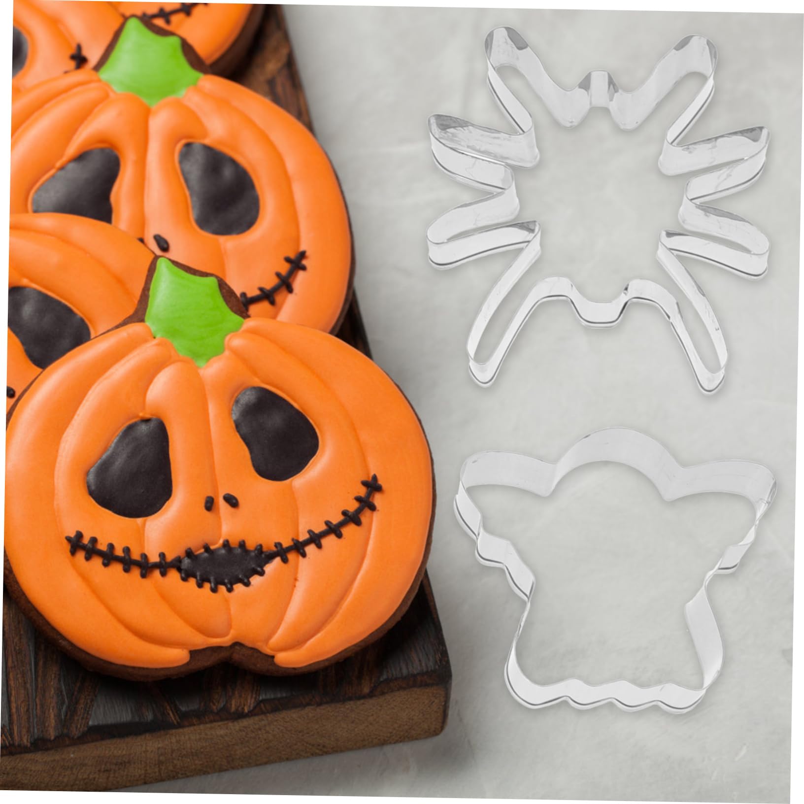 TOPBATHY 60 Stk Backform Gebäck Katze Ausstecher Keks-fondant-ausstecher Schädel- Praktischer Praktischer Keks Halloween-kekse Ausstechformen Edelstahl 430