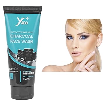 YANA INSTANT WHITENING CHARCOAL FACE WASH / FACE WASH FOR DARK SPOTS BOYS DAILY USE