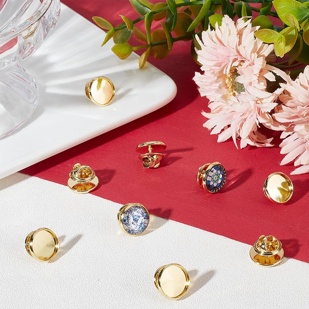 10 Pezzi In Acciaio Inossidabile Spazi Vuoti Pendente Impostazioni Base - Foto 5